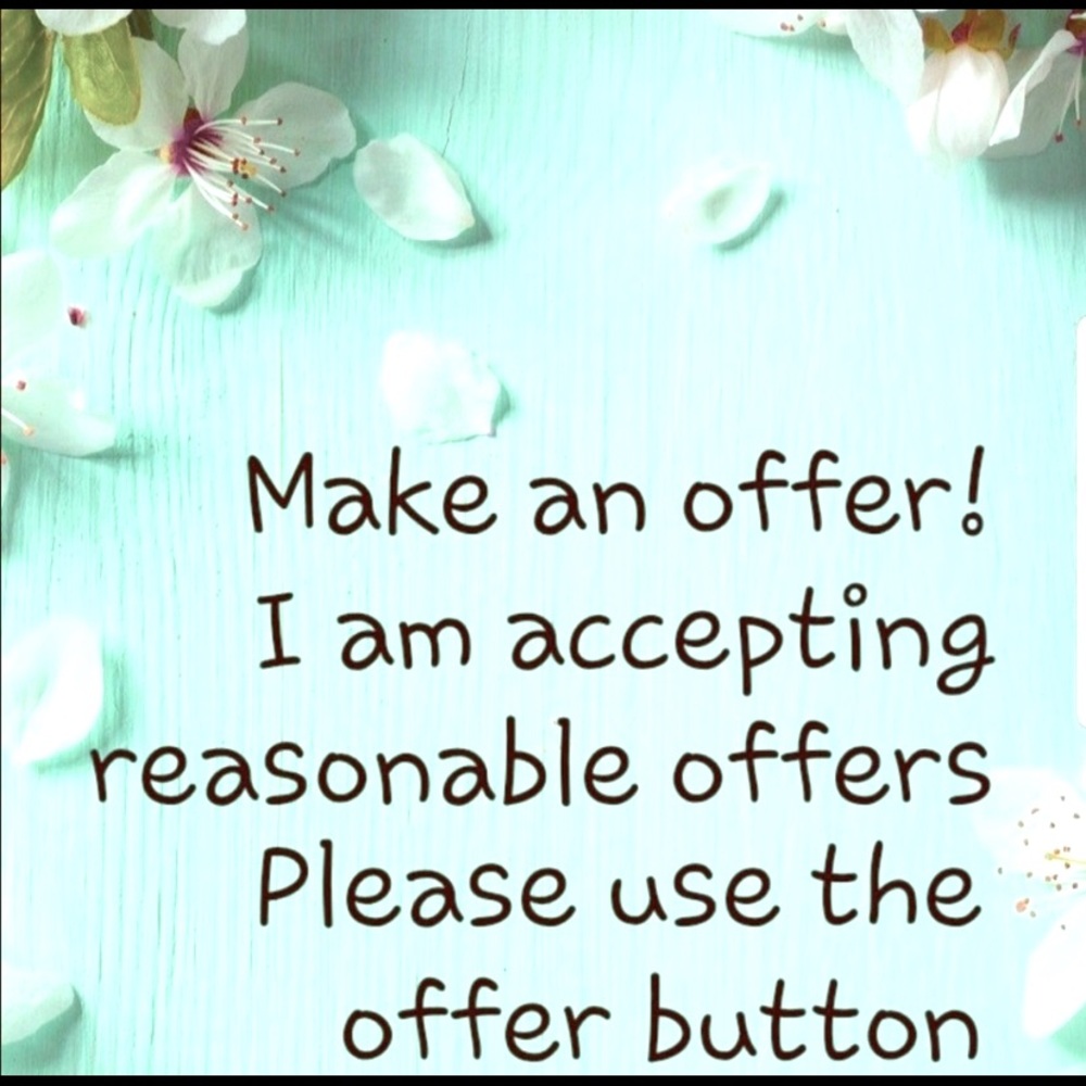 Make an offer, please. 👋☺️